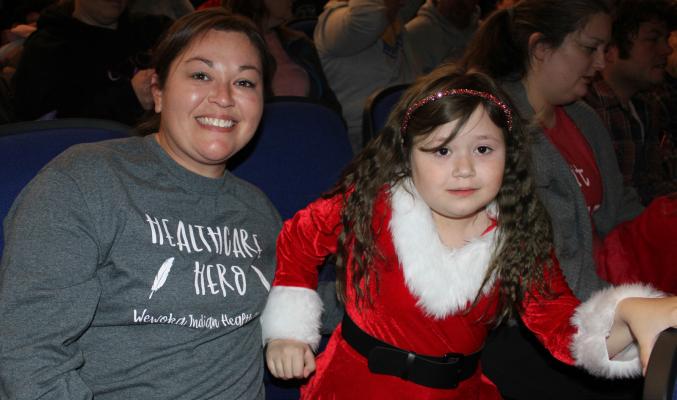 Frankie Hogshooter was happy her mom, Crystal was in the audience at her Christmas Concert last week. Frankie has been good all year and Santa is going to bring her whatever she wants, right Crystal?