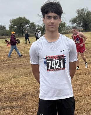 Holdenville sophomore,Bentley Rhine ran in the state cross country championship last Saturday. Bentley managed a time of 17:52 on the sloppy muddy 5k (3.1mile) course.