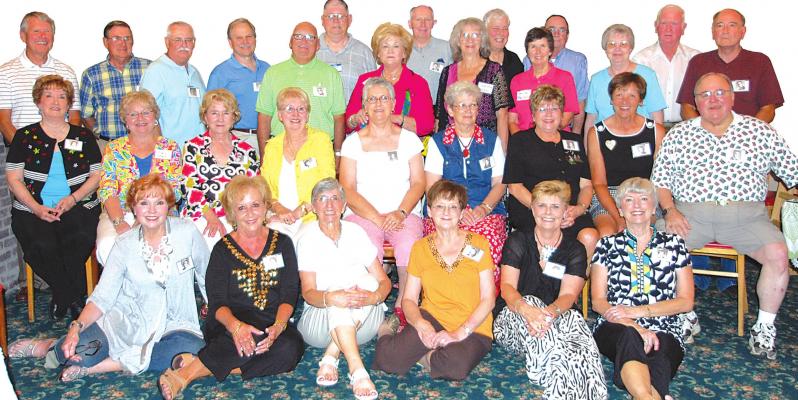 LOOKING BACK—THE ABOVE PICTURE WAS TAKEN IN JUNE OF 2010 OF THE HHS CLASS OF 1960 AT THEIR 50TH CLASS REUNION