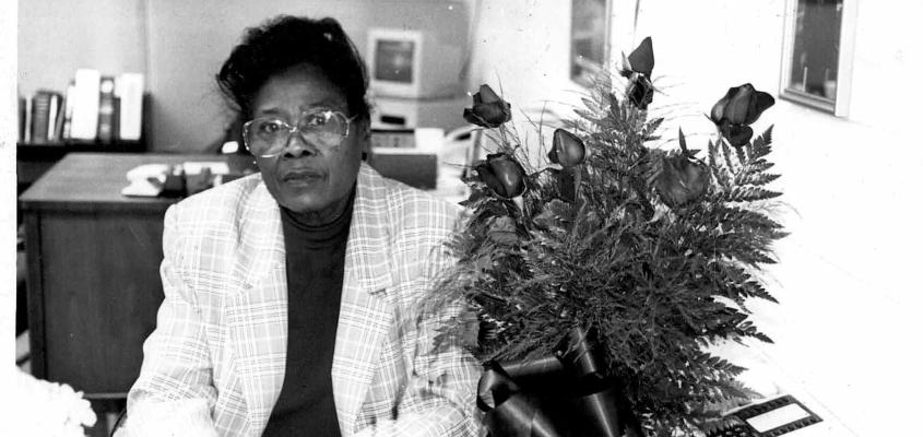 We recently found a picture of the late Izona Hunter. She was our dear friend and mother of two of the greatest athletes to ever attend Holdenville High School, Mike and Jackie Stripling.