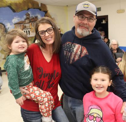 CAMARON AND ALICIA MILLER said that both August Josephine (left) and Presley Ray are on the nice list this year and can expect a big gift from Santa!
