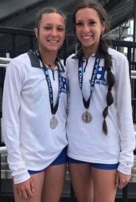 The Phillips twins won a combination of 5 medals at the state 3A meet. Leigha won two medals and Laynee won three.