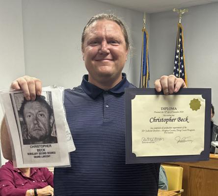 THANKFUL FOR RECOVERY! After putting in months and months of hard work and discipline, Chris Beck has graduated from the Hughes County Drug Court program! The Court congratulated Chris on not only his personal accomplishments in the program, but also for how he has helped others in their own recovery. Speaking with Chris after his graduation he said, “Now the real work begins.” We are proud of you Chris!