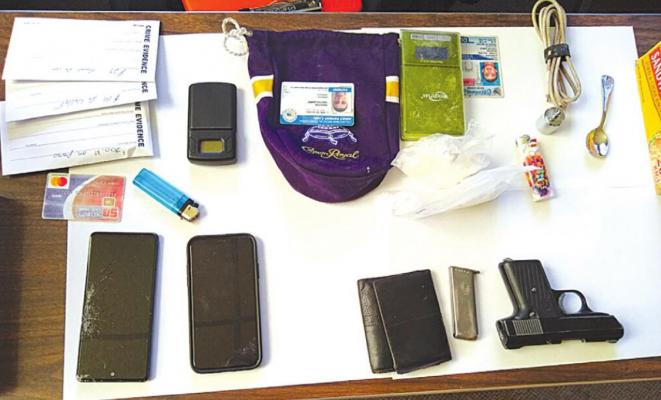 Over $9000 worth of methamphetamine, several hundred dollars in cash and firearm were recovered by the Holdenville Police Department.