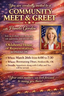 PAMELA GORDON ANNOUNCES RUN FOR STATE REPRESENTATIVE
