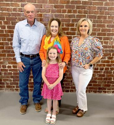 Danny and Nancy Thetford with daughter, Nicole Brown and granddaughter.