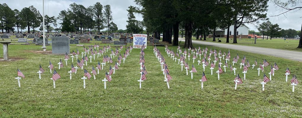 FLANDERS FIELD AT HOLDENVILLE CEMETERY