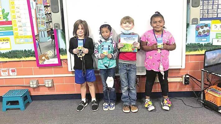 Reed students pictured are (left to right): Jagger Kalinich, Addi Stephens, Tucker Brooking and Gabriella Settles.