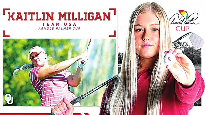 Milligan first OU woman golfer to compete in USA’s Arnold Palmer Cup