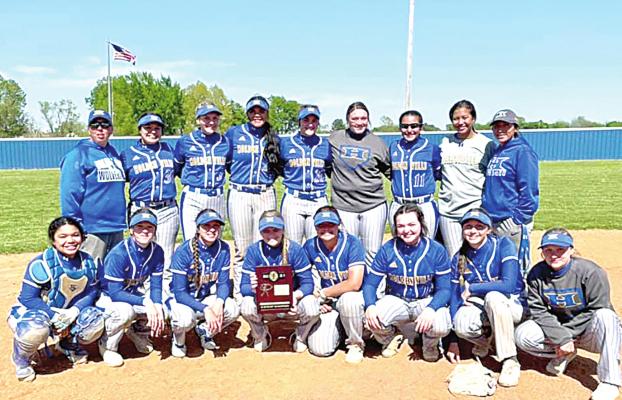 The Holdenville High School slow pitch softball team won the district tournament with a 15-0 run rule win over Hartshorne! The Wolverines have earned the right to advance to regional tournament!