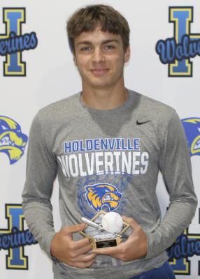 Holdenville senior, Jake Cox has earned the honor of being named to the All District Baseball Team.