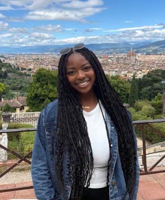 Mylisha Allen, 2024 Valedictorian at Holdenville High School and current sophomore at the University of Oklahoma, recently studied abroad in Italy as part of her political science and African American studies program. Mylisha, who plans to become a civil rights attorney, attended classes in Arezzo, Florence, and Rome during her time overseas. Mylisha is the daughter of Michael and Alisha and ??? and the granddaughter of Christine Allen, and Audrey Elbert.