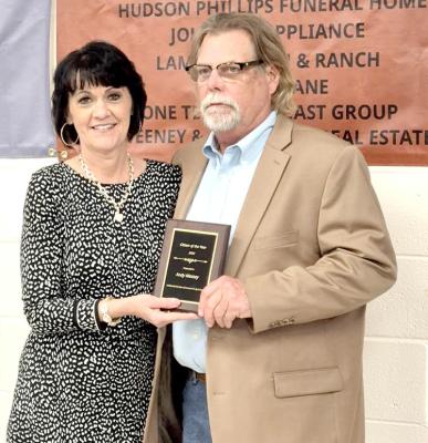 HOLDENVILLE CITIZEN OF THE YEAR Andy Massey Presented by Tonja Weaver and the Holdenville Chamber of Commerce