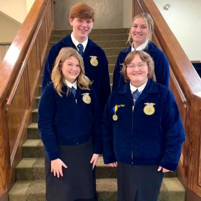 HOLDENVILLE FFA PLACES 1ST & 5T REGIONAL SPEECH CONTEST