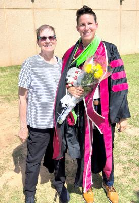 Kelsey Ingram, daughter of Jumper and the late Dave Ingram, graduated from OU School of Medicine with a Doctor of Occupational Therapy, Friday, May 15, 2026. She will be taking her Board Exams this summer and is looking forward to helping people in the through her work in the medical field.