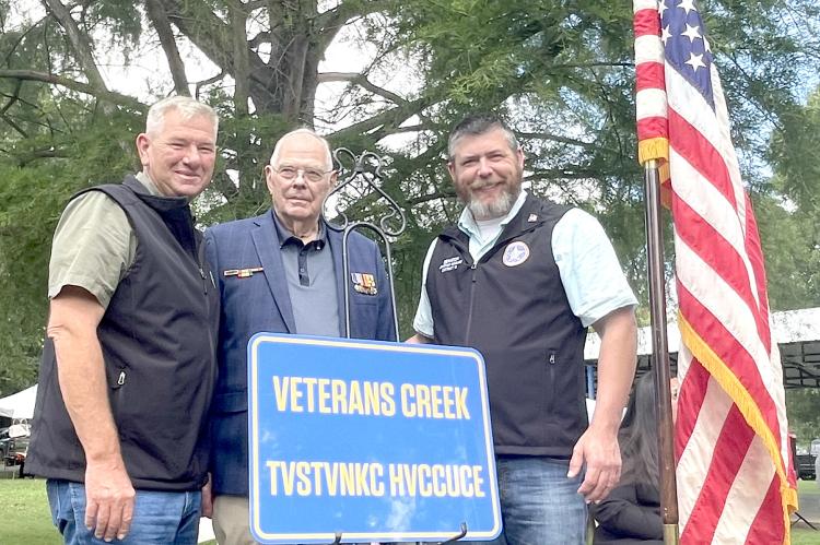 LOCAL CREEK RENAMED IN HONOR OF VETERANS PAST AND PRESENT...