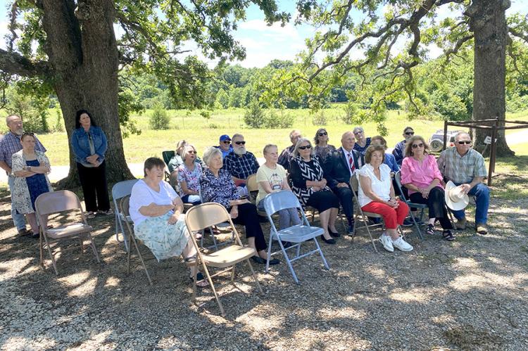 A large crowd attended Sunday’s Memorial service at the Atwood Cemetery. Minister Keith Warren brought the Memorial Day message.