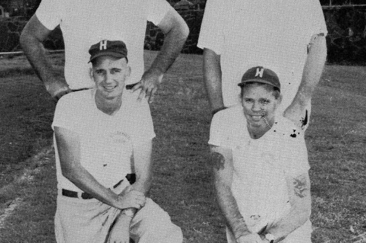 1964 STATE CHAMPS were directed by Coach Don Farris and Charlie Self (kneeling) with the assistance of Russell Still and Judd Porter.