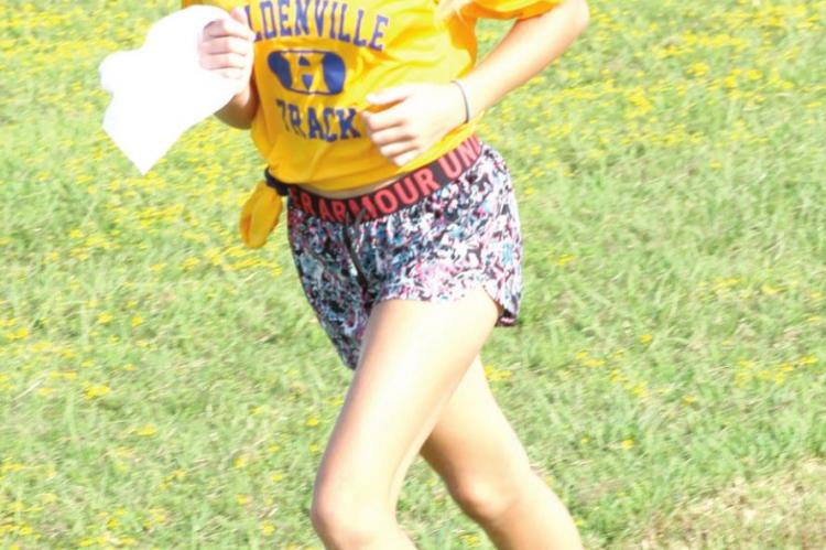 Daisy Wood was the top Holdenville finisher in the elementary division Daisy finished 3rd