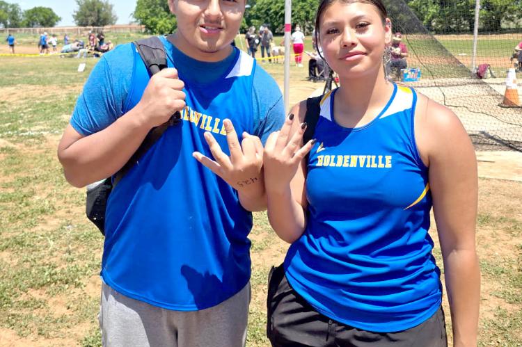 These two Wolverines have qualified for state! Chris Palomera and KylieRae Leftwich placed third at the regional track meet and will compete at the state meet at Catoosa on Friday.