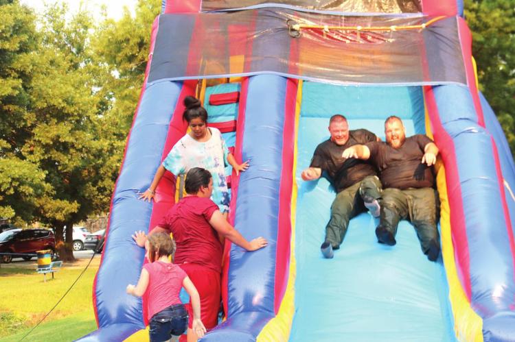 DEPUTIES JOIN THE FUN WITH THE KIDS