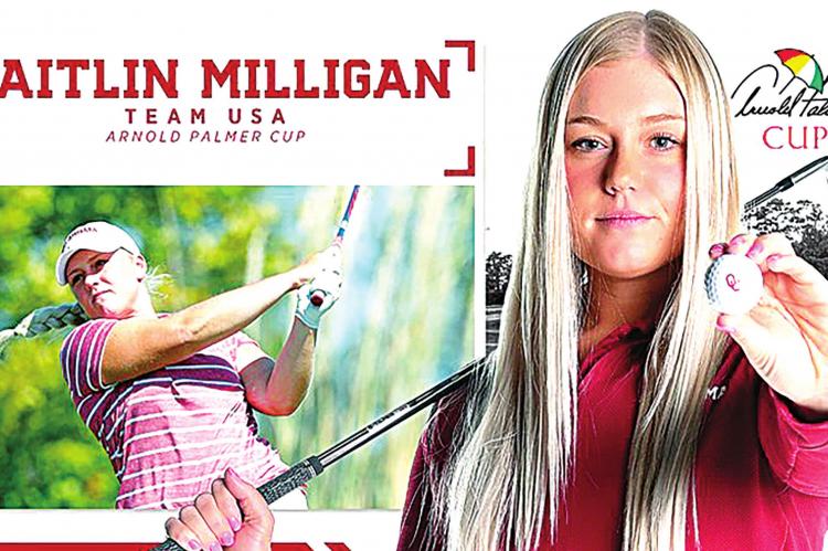 Milligan first OU woman golfer to compete in USA’s Arnold Palmer Cup
