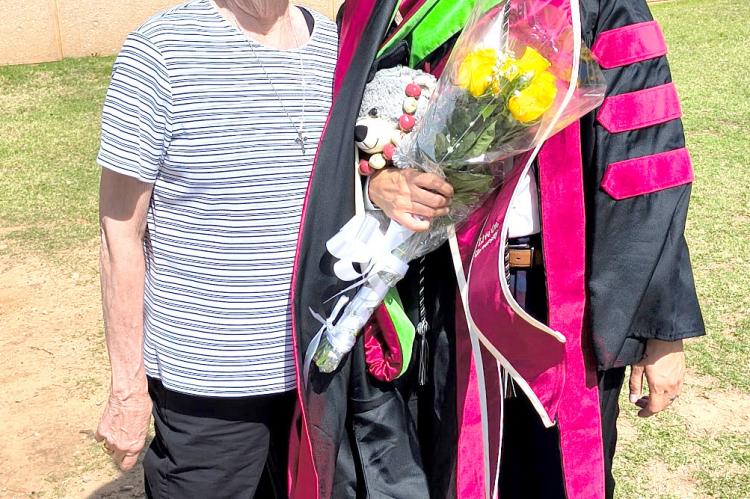 Kelsey Ingram, daughter of Jumper and the late Dave Ingram, graduated from OU School of Medicine with a Doctor of Occupational Therapy, Friday, May 15, 2026. She will be taking her Board Exams this summer and is looking forward to helping people in the through her work in the medical field.