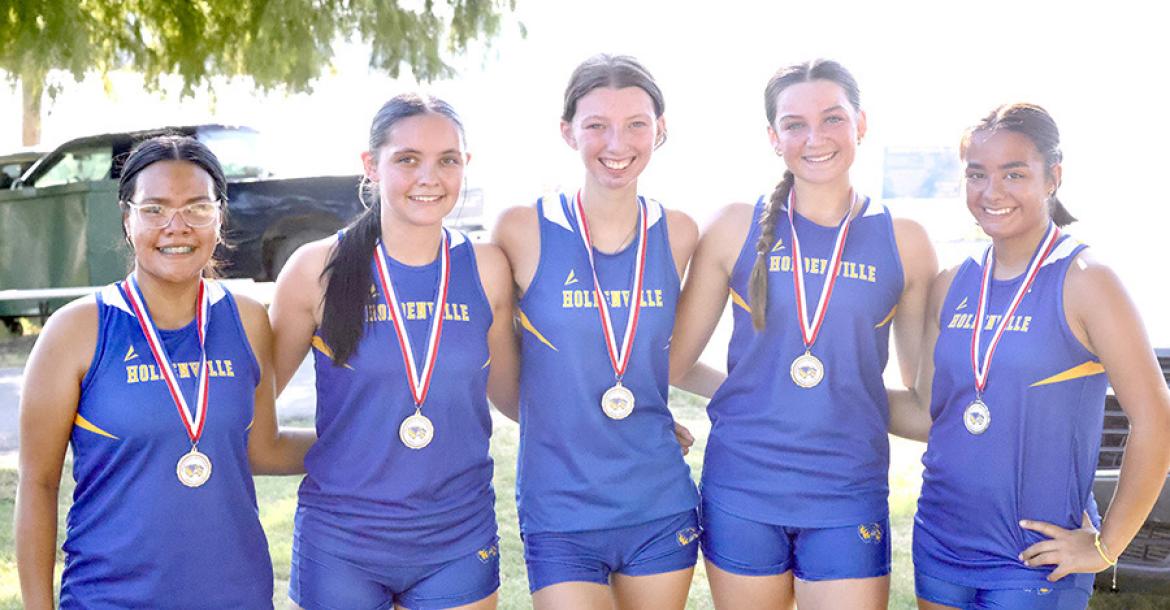 Wolverine Xcountry medal winners....These 5 members of the Wolverine Xcountry Team earned medals at the Wolverine Clas-