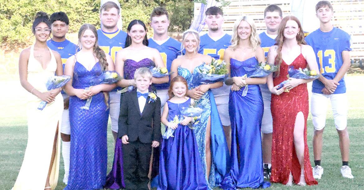 2026 HHS HOMECOMING COURT... SOPHOMORES: Seneca Clark, escorted by Juan Rosas; SENIORS: Lani Dentler, escorted by Gavyn Danker; Madison Wilkerson, escorted by Abe Gomez; Darcy Shepherd, escorted by Jaxon Cox; JUNIORS: Chesley Slater, escorted by Trey Carter; FRESHMAN: Autumn Doane, escorted by Easton Carter.