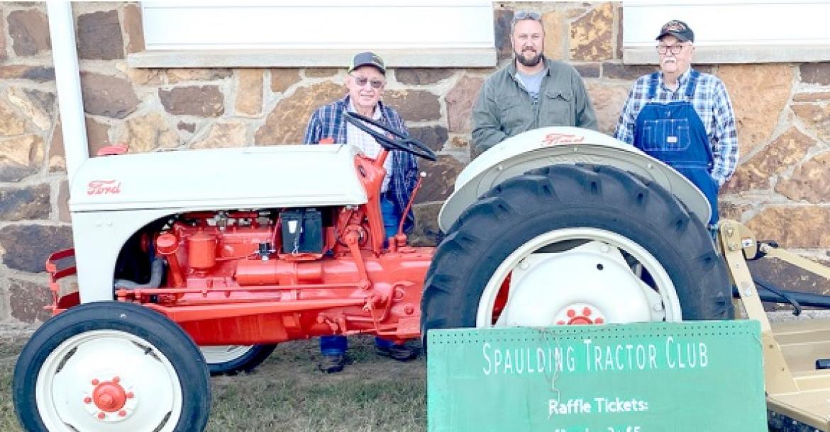 SPAULDING TRACTOR CLUB GIVES AWAY TRACTOR AT DIZZY DEAN DAY
