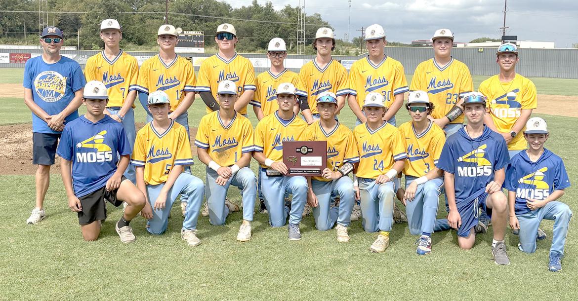 MOSS PIRATES BASEBALL HEADED TO STATE FALL BASEBALL TOURNAMENT.