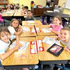 MRS. LASTER’S 3RD GRADE CLASS GEARS UP FOR THEIR FINAL YEAR AT REED...Pictured above are Ivory Johnson, Penny Robinson, Carley Epperson, and Landon Hill.