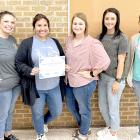 Tarynn Merriman, Jennifer Lening, Randee Proctor, Jenna Madron Buzz Into Brilliance Reed $498.38. Not Pictured: Allesha Jett, Elisha Lunsford, Chelsea Dyer, Becky Sipes, Jennifer Lening, Laura Jones, Leslie Phillips Put on a Show Reed $3,500.00
