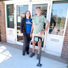 HOLDENVILLE LIBRARY HAS NEW DOORS INSTALLED... Holdenville Librarian Kim Shed has been making major improvements to the local library. She has secured several thousand dollars in grants which have been used for everything from new computers to new sidewalks, and now a brand new set of automatic doors. Thank you Kim for all you do for this community!