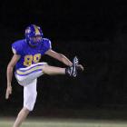 # 89 Hayden Danker handled the kicking duties in the Wolverines win over Morris.